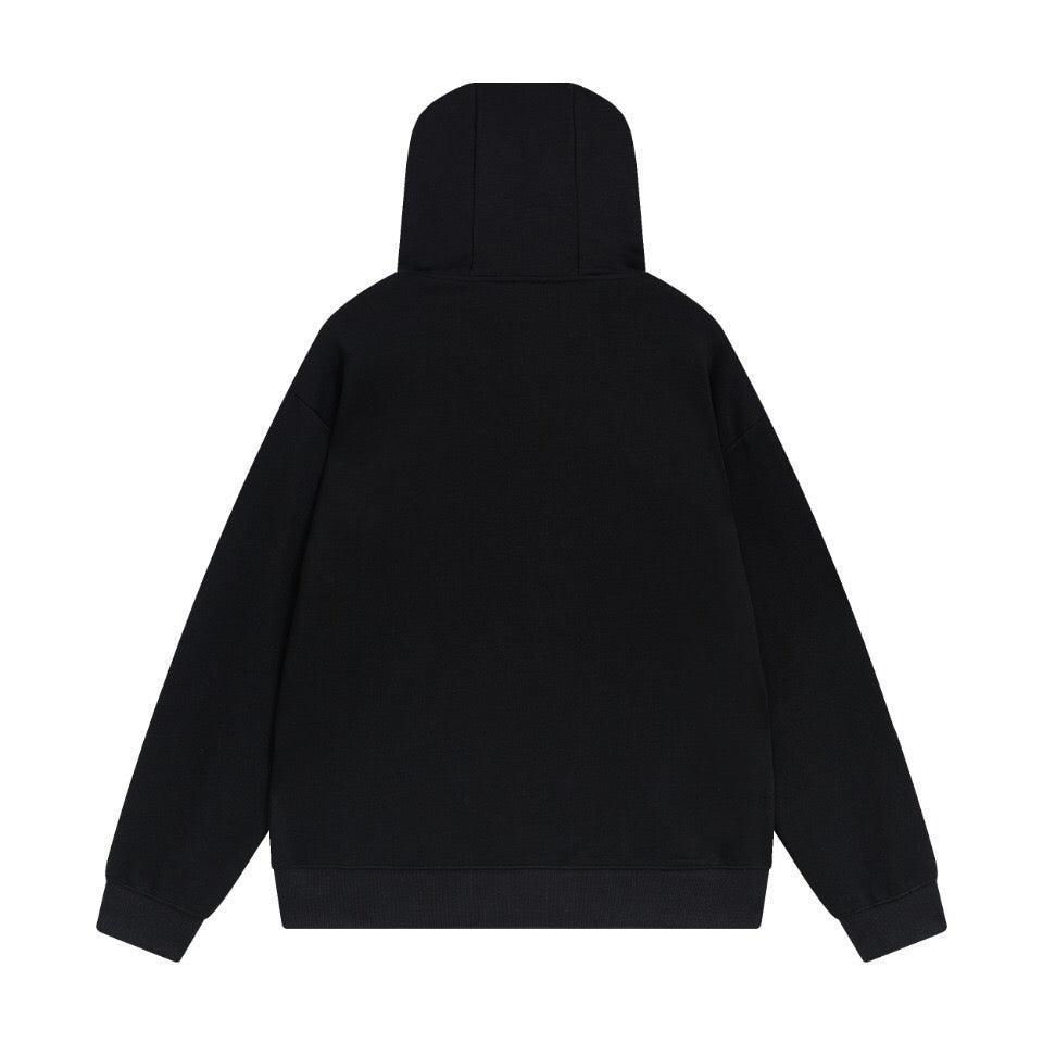 Dior Classic Letter Embroidered Hoodie Black Banlieue91