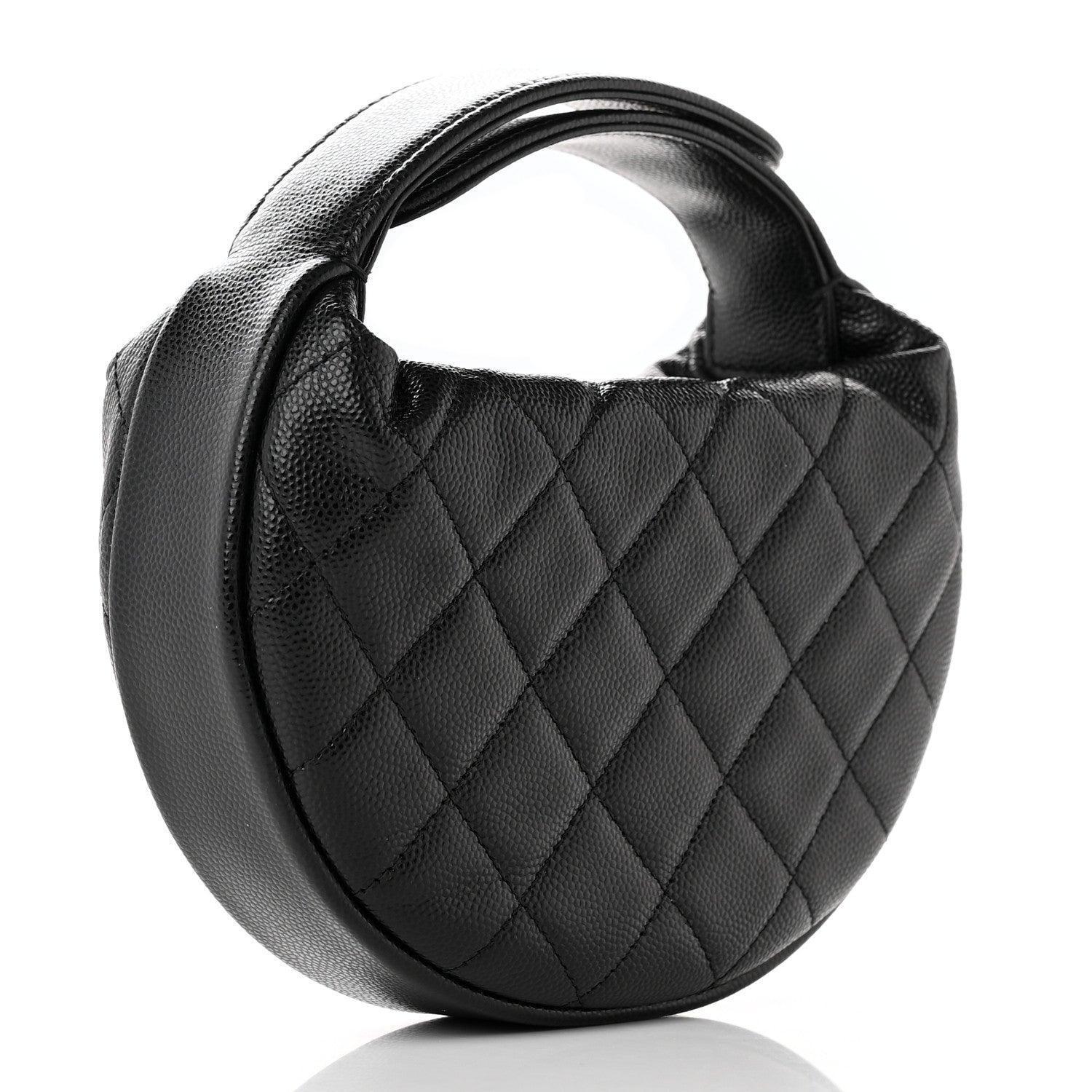 Chanel  Caviar Quilted Polly Pocket Pouch Hobo