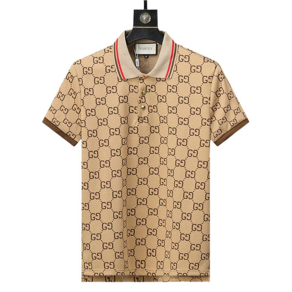 Gucci Brown T-shirt with a collar Banlieue91