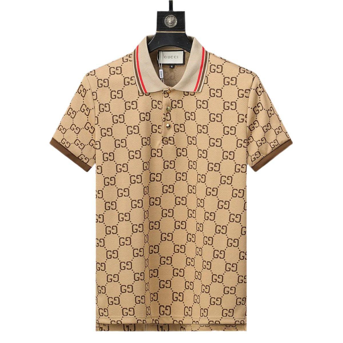Gucci Brown T-shirt with a collar Banlieue91