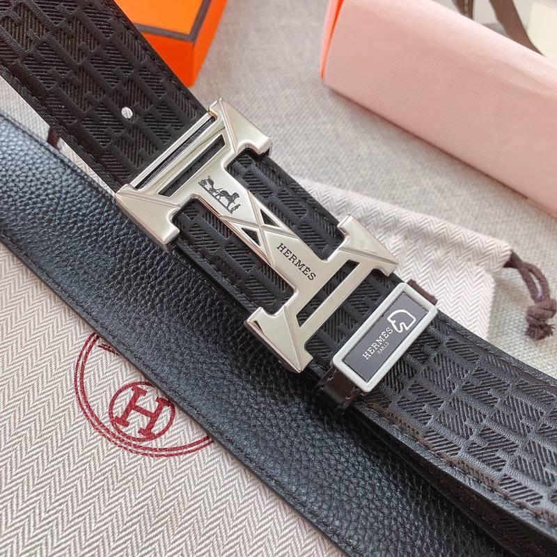 Hermes Men Buckle Belt 'Black' Banlieue91