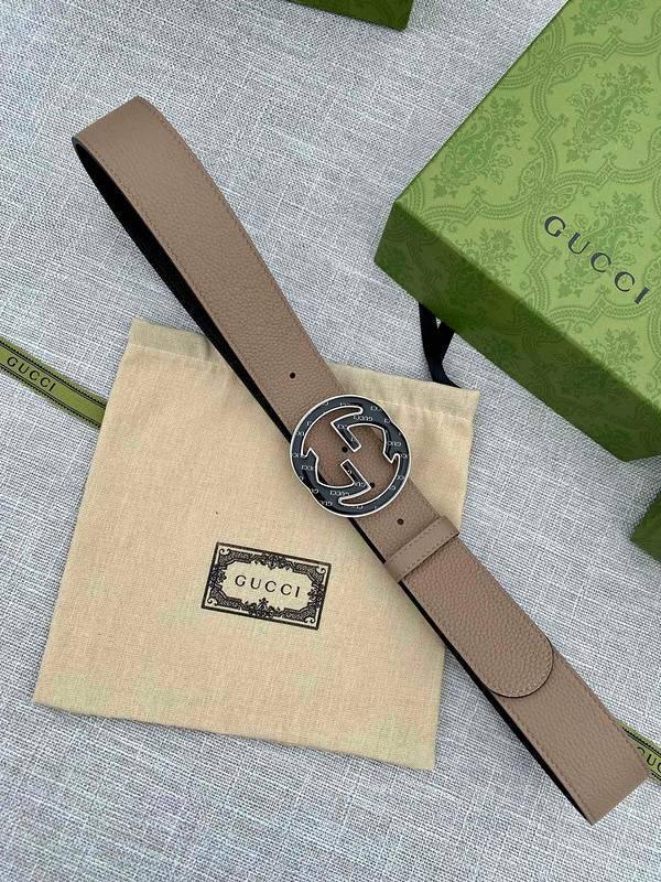 GUCCI Embellished coated-canvas and leather belt 'Beige' Banlieue91