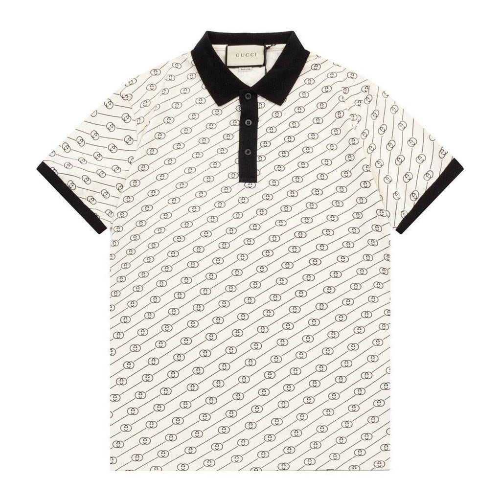 Gucci Light Beige T-shirt with a collar Banlieue91