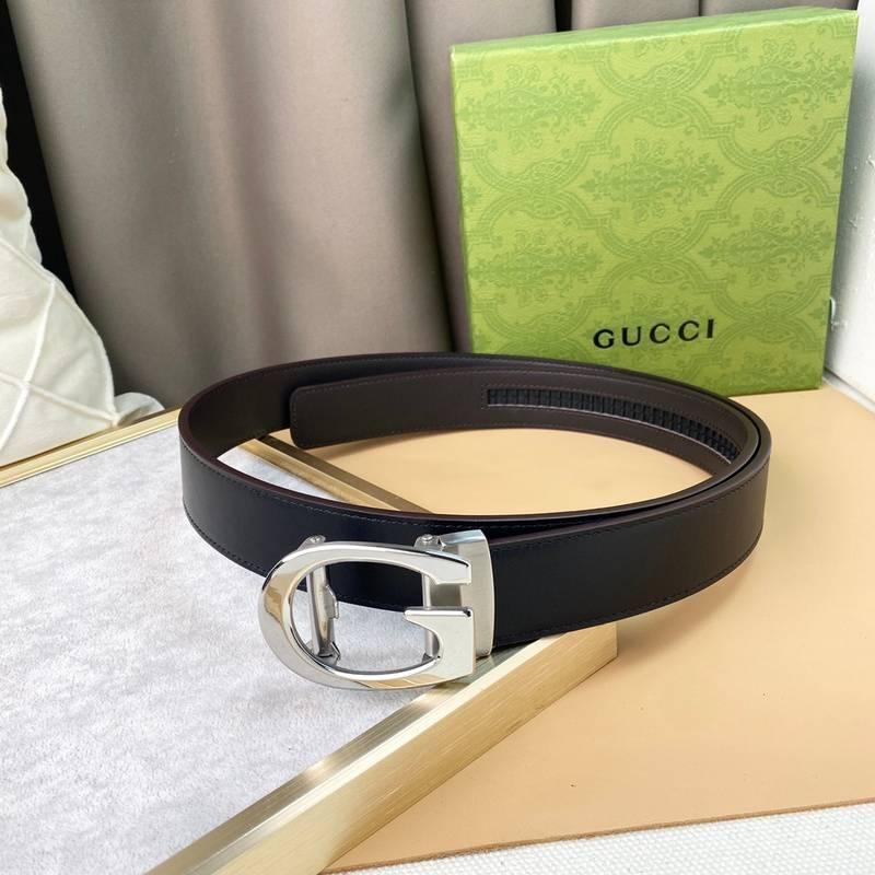 GUCCI Embellished coated-canvas and leather belt 'Black' Banlieue91