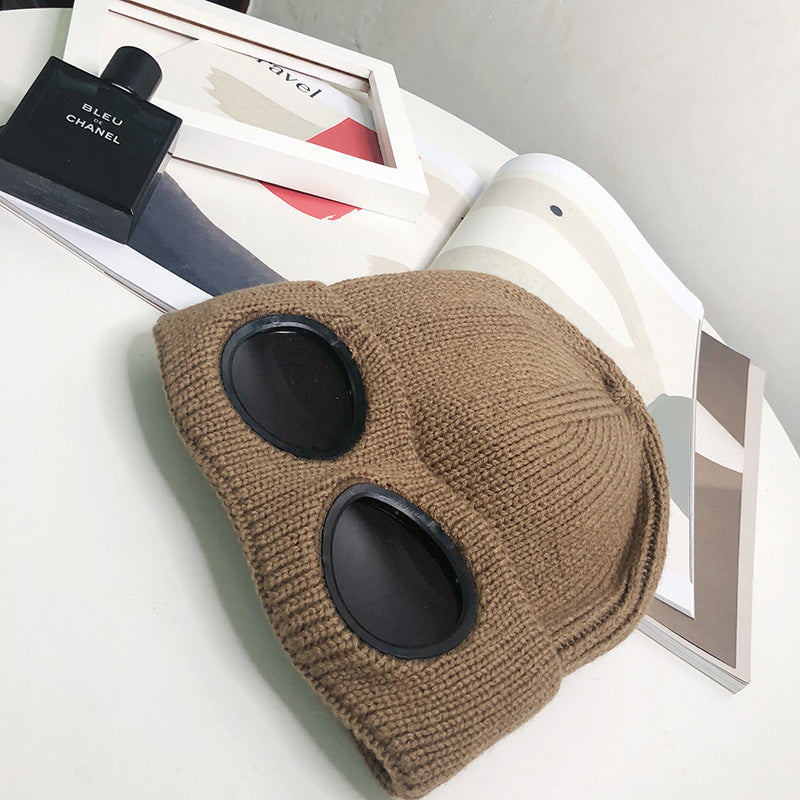 Women’s Pilot Wool Knit Hat – Winter Warm Knitted Aviator-Style Hat FitiqueFit