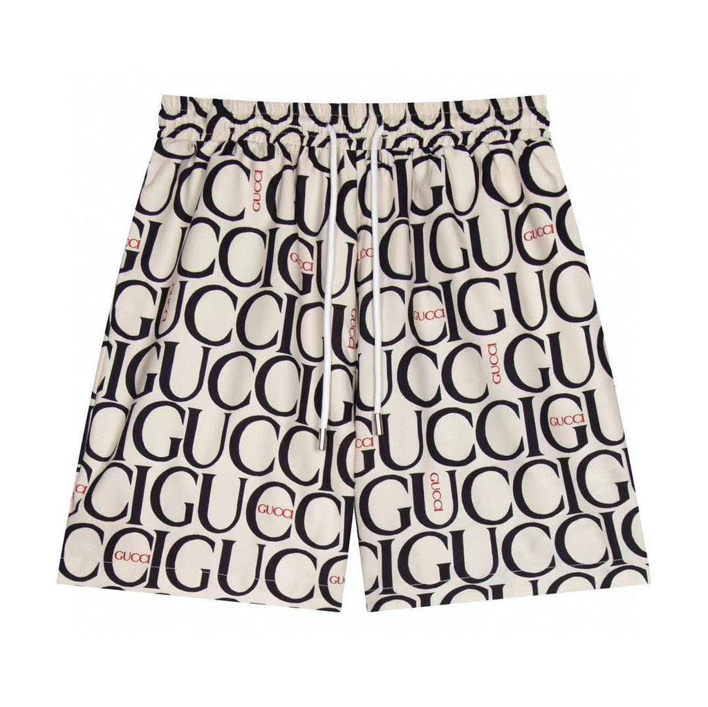 Maxi Gucci Print Fabric Short 'Beige' Banlieue91