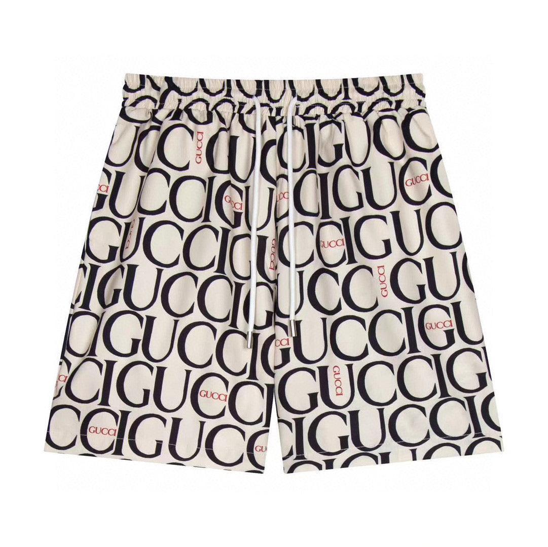 Maxi Gucci Print Fabric Short 'Beige' Banlieue91