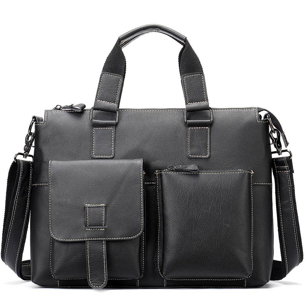 Retro First Layer Cowhide Shoulder Women Handbag