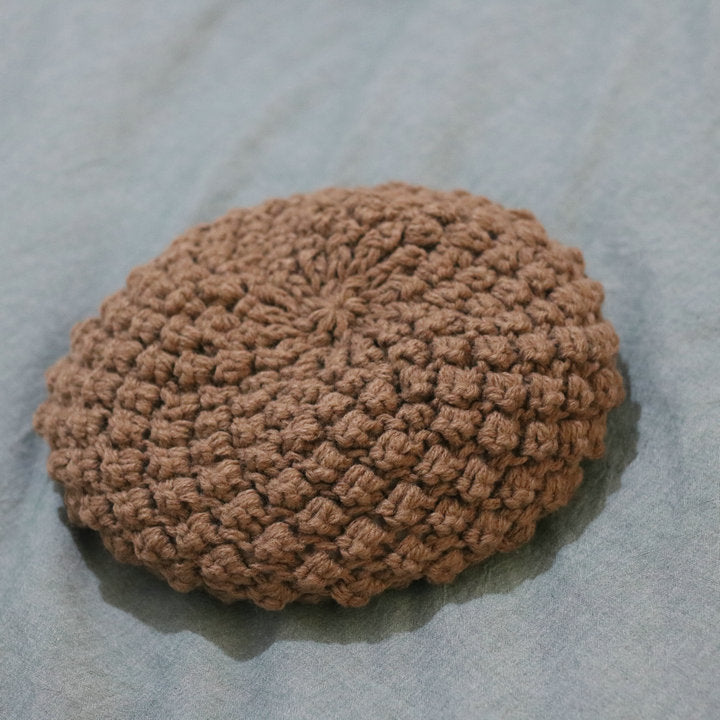Women's Handmade Preppy Solid Color Knitted Beret FLIPSTYLEZLLC