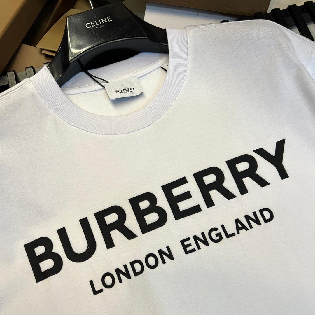 Burberry T-Shirt Without Collar 'White & Black' Banlieue91