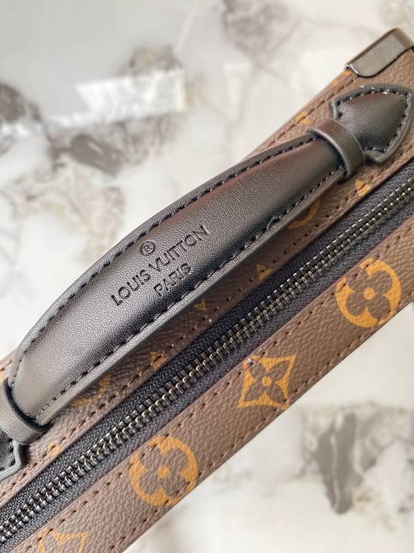 Louis Vuitton Handle Soft Trunk Bag Macassar Monogram Canvas Banlieue91