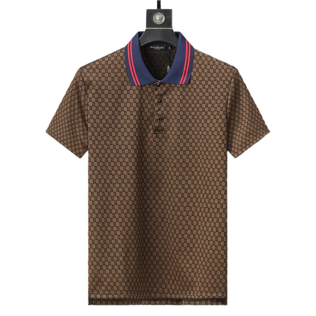 Gucci Brown T-shirt with a collar Banlieue91