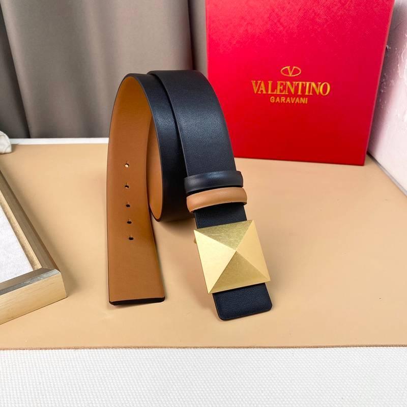 Valentino Garavani One Stud Belt 'Black/Brown' Banlieue91
