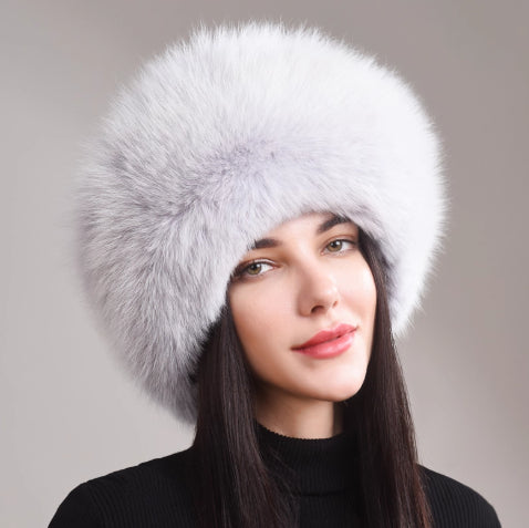 🧢 Women’s Winter Genuine Leather Ethnic Style Ear Protection Hat FitiqueFit