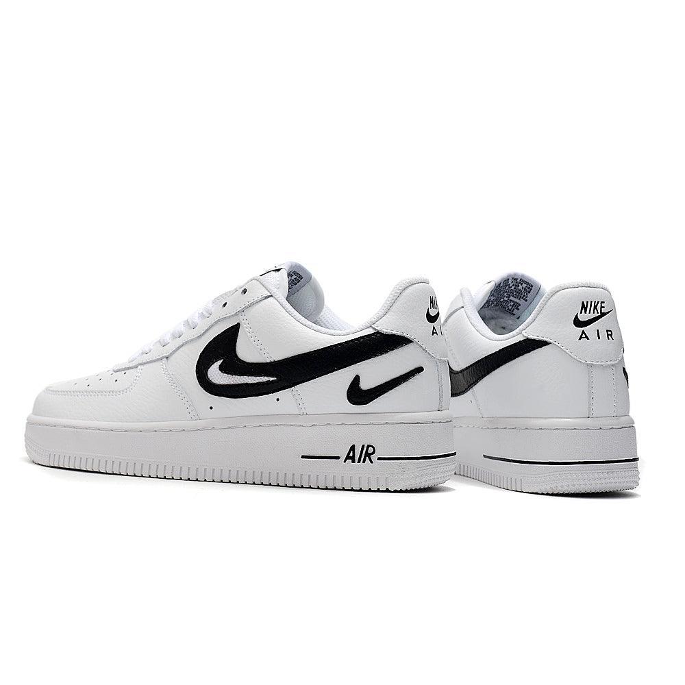 Nike Air Force 1 Cut Out Swoosh White Black Banlieue91