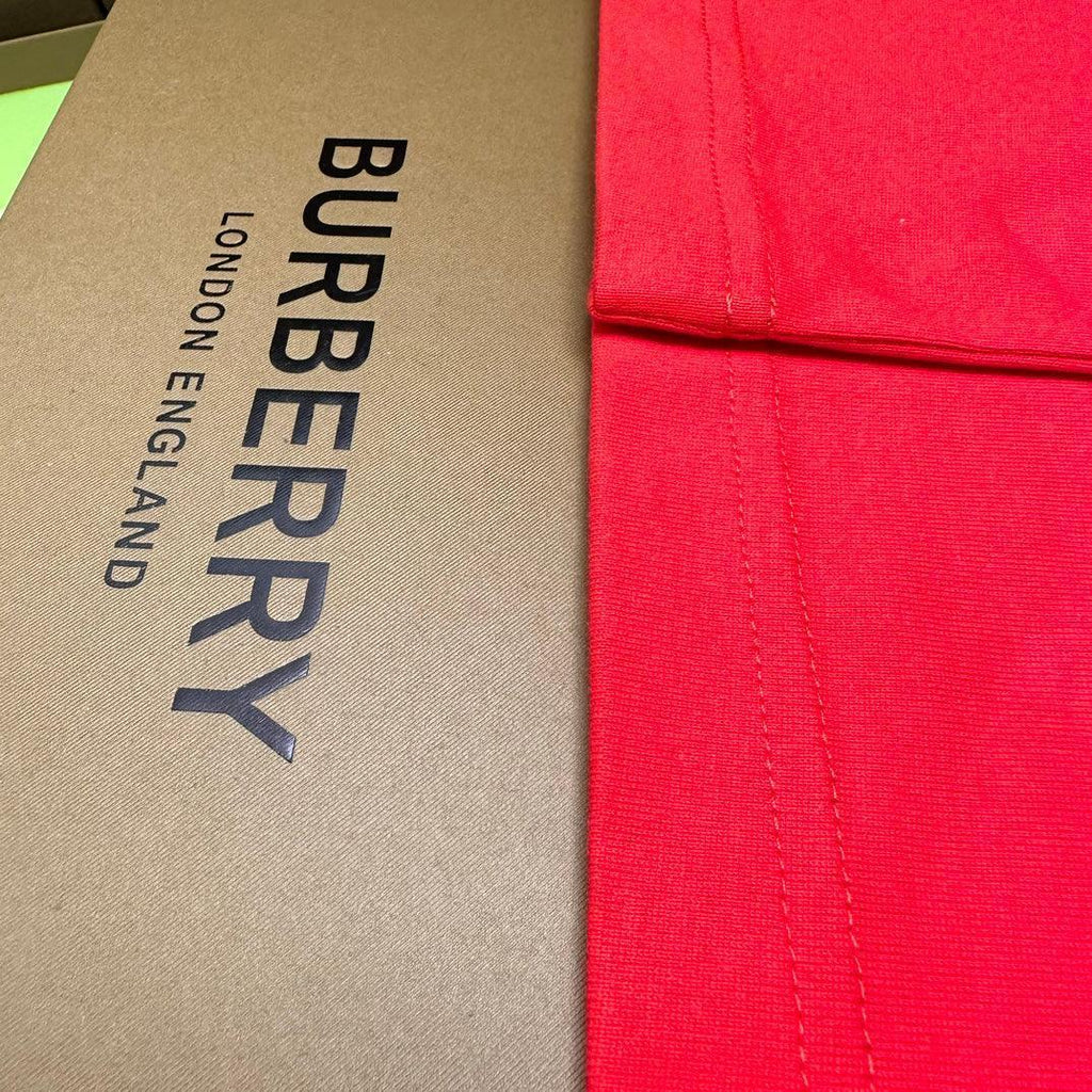 Burberry Red T-Shirt Without Collar Banlieue91