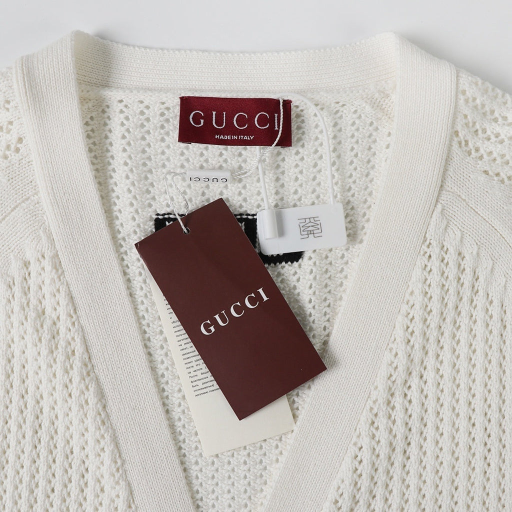 Gucci Sylvie Web-stripe cardigan Banlieue91