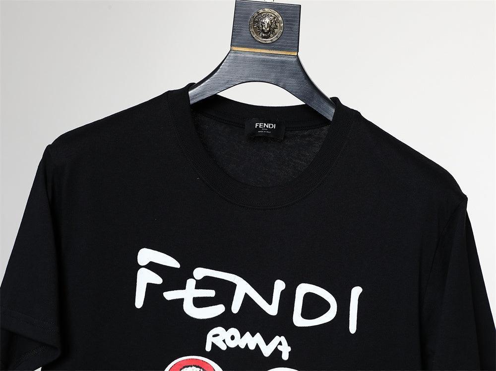 Fendi Roma T-Shirt without Collar 'Black' Banlieue91