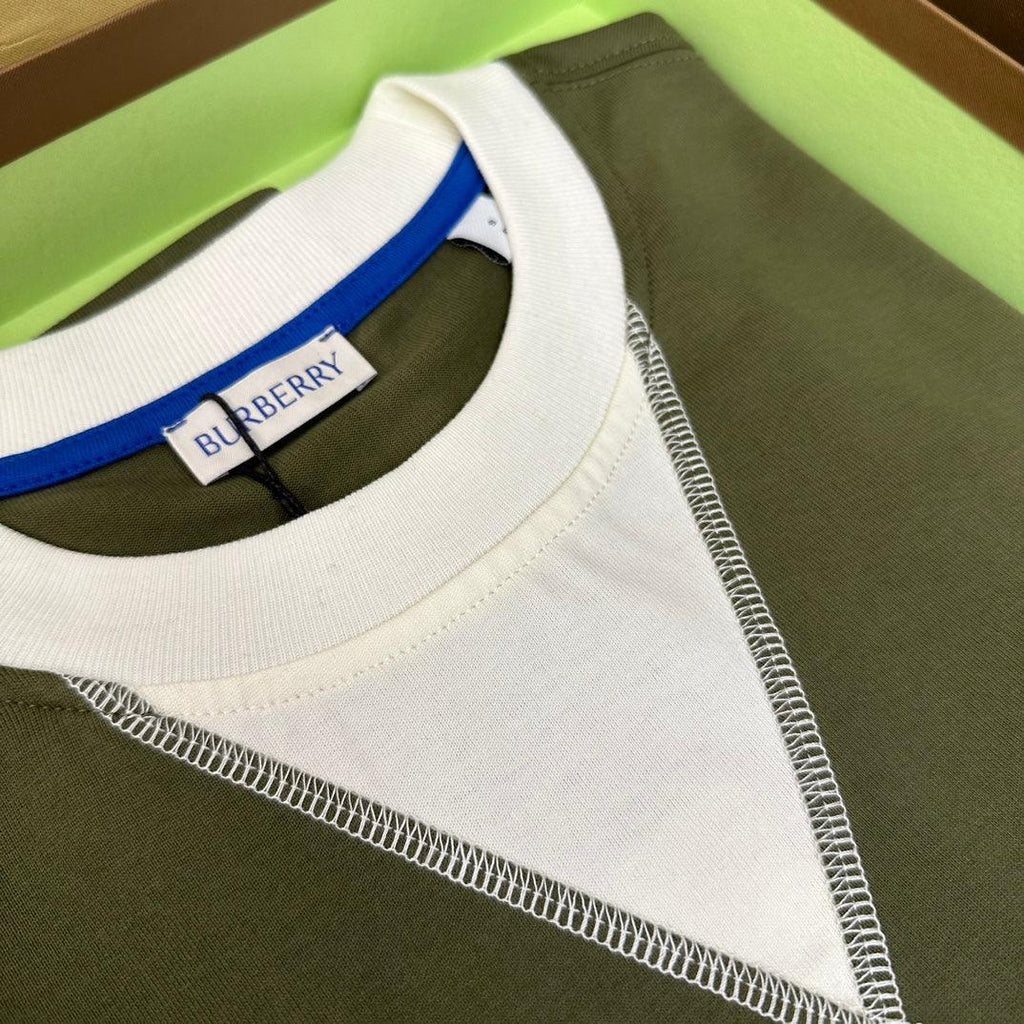 Burberry T-Shirt Without Collar 'Green & White' Banlieue91