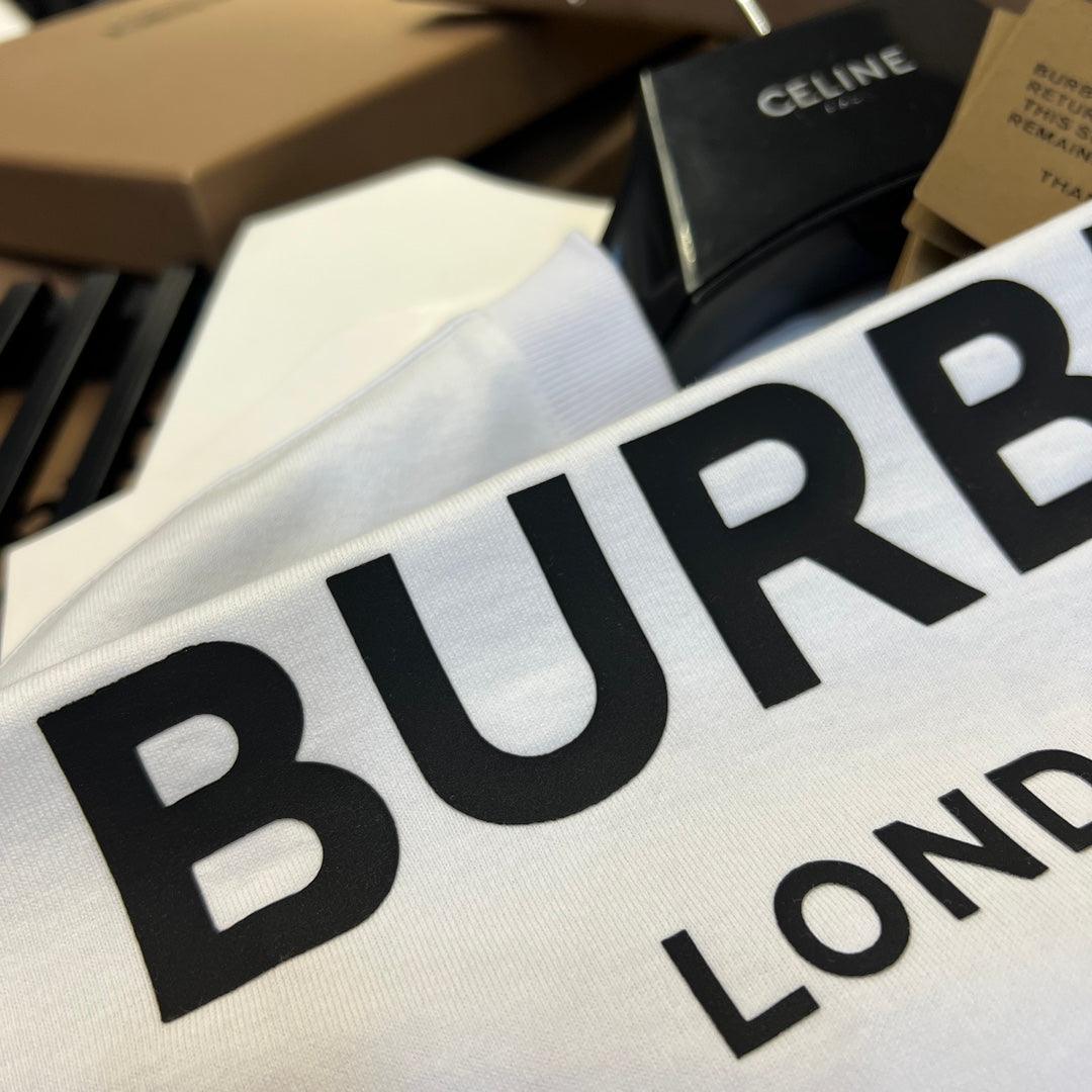 Burberry T-Shirt Without Collar 'White & Black' Banlieue91