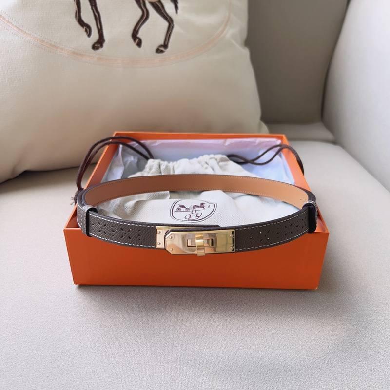 Hermes Men Gold Buckle Belt 'Grey' Banlieue91