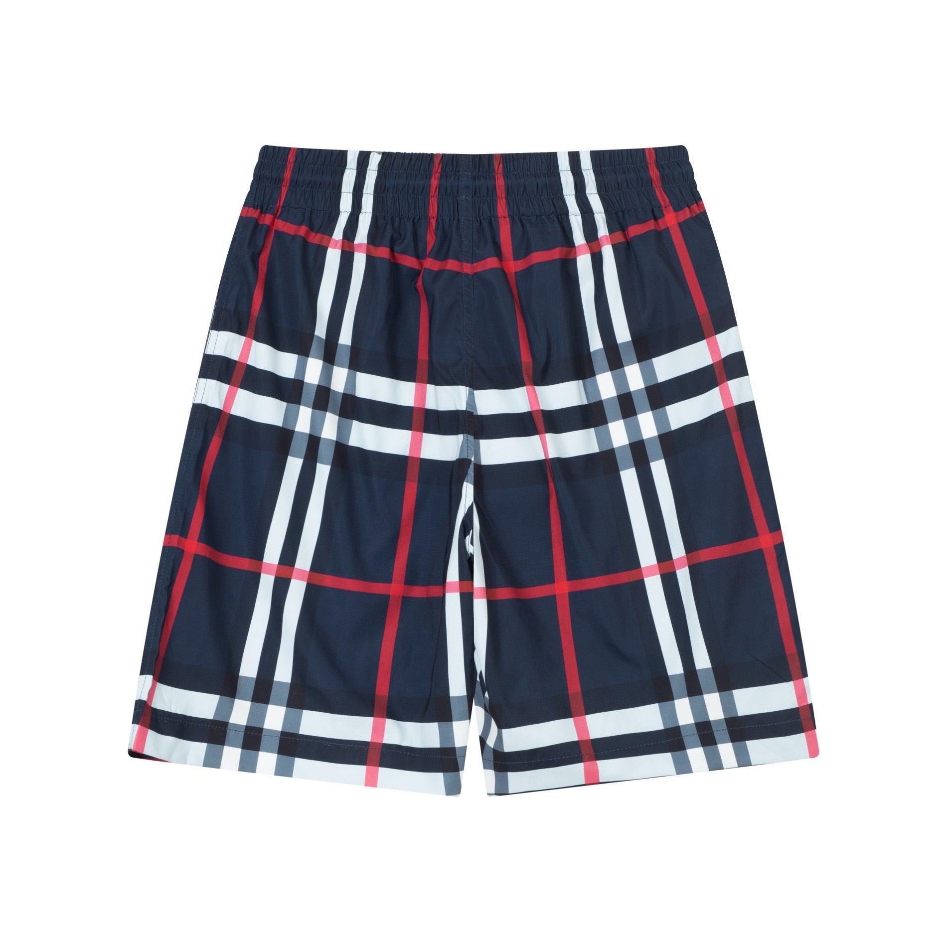 Burberry Men's Striped Cotton Knit Basketball Shorts 'Blue' Banlieue91