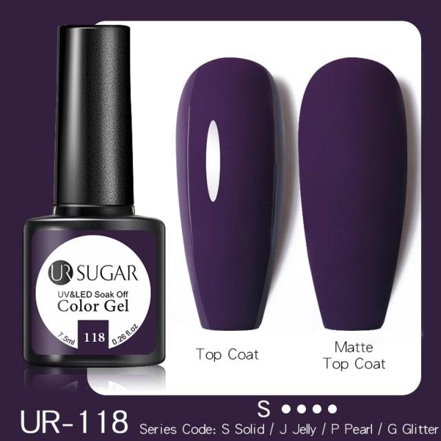 Dark Blue Matte Colorful UV Nail Gel Polish Semi Permanent Popular High Quality Fashion Design