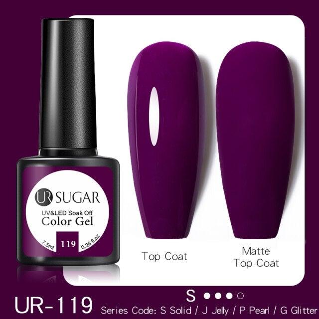 Dark Blue Matte Colorful UV Nail Gel Polish Semi Permanent Popular High Quality Fashion Design