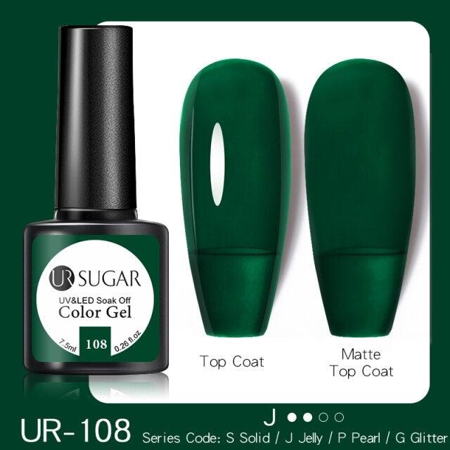 Dark Blue Matte Colorful UV Nail Gel Polish Semi Permanent Popular High Quality Fashion Design