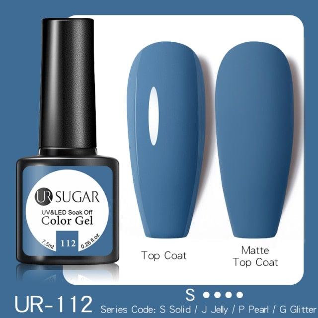 Dark Blue Matte Colorful UV Nail Gel Polish Semi Permanent Popular High Quality Fashion Design