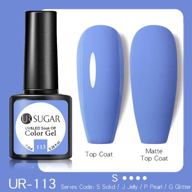 Dark Blue Matte Colorful UV Nail Gel Polish Semi Permanent Popular High Quality Fashion Design