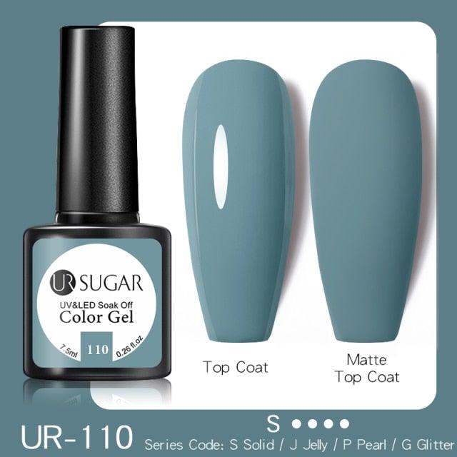 Dark Blue Matte Colorful UV Nail Gel Polish Semi Permanent Popular High Quality Fashion Design