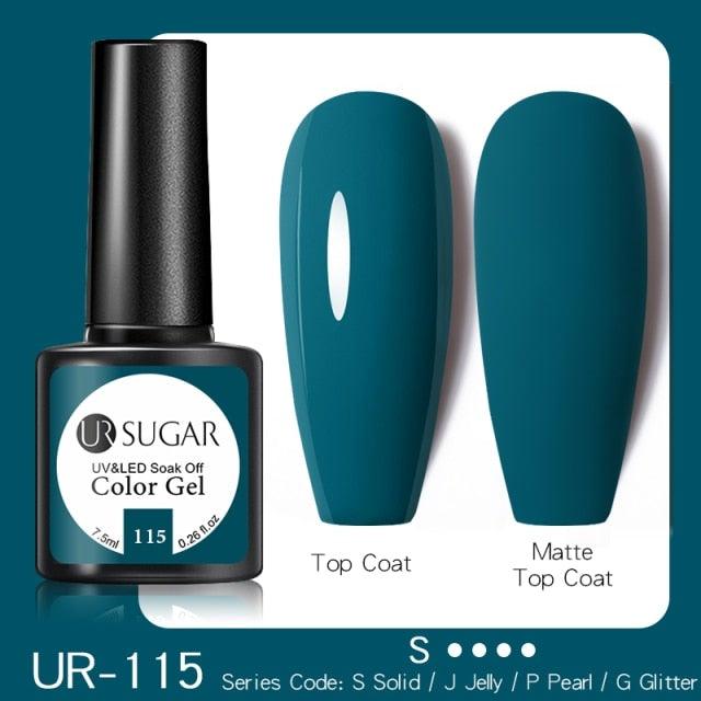 Dark Blue Matte Colorful UV Nail Gel Polish Semi Permanent Popular High Quality Fashion Design