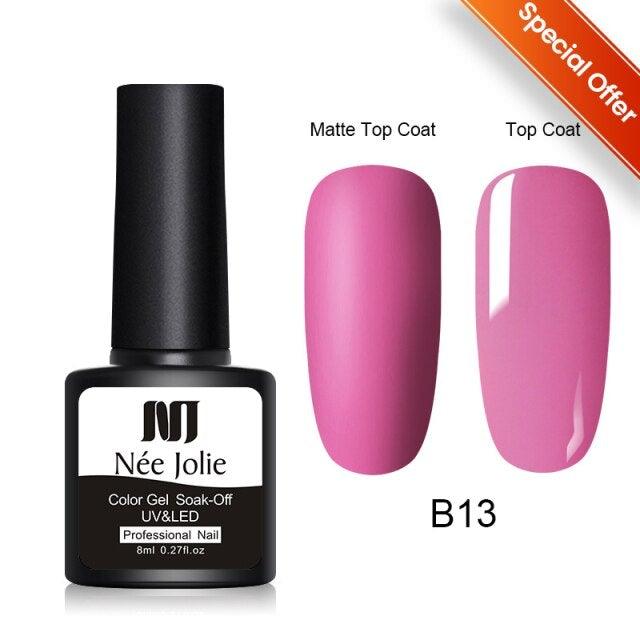 Dark Blue Matte Colorful UV Nail Gel Polish Semi Permanent Popular High Quality Fashion Design