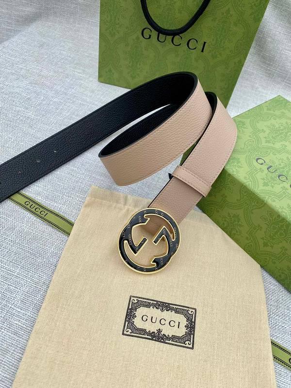 GUCCI Embellished coated-canvas and leather belt 'Beige' Banlieue91