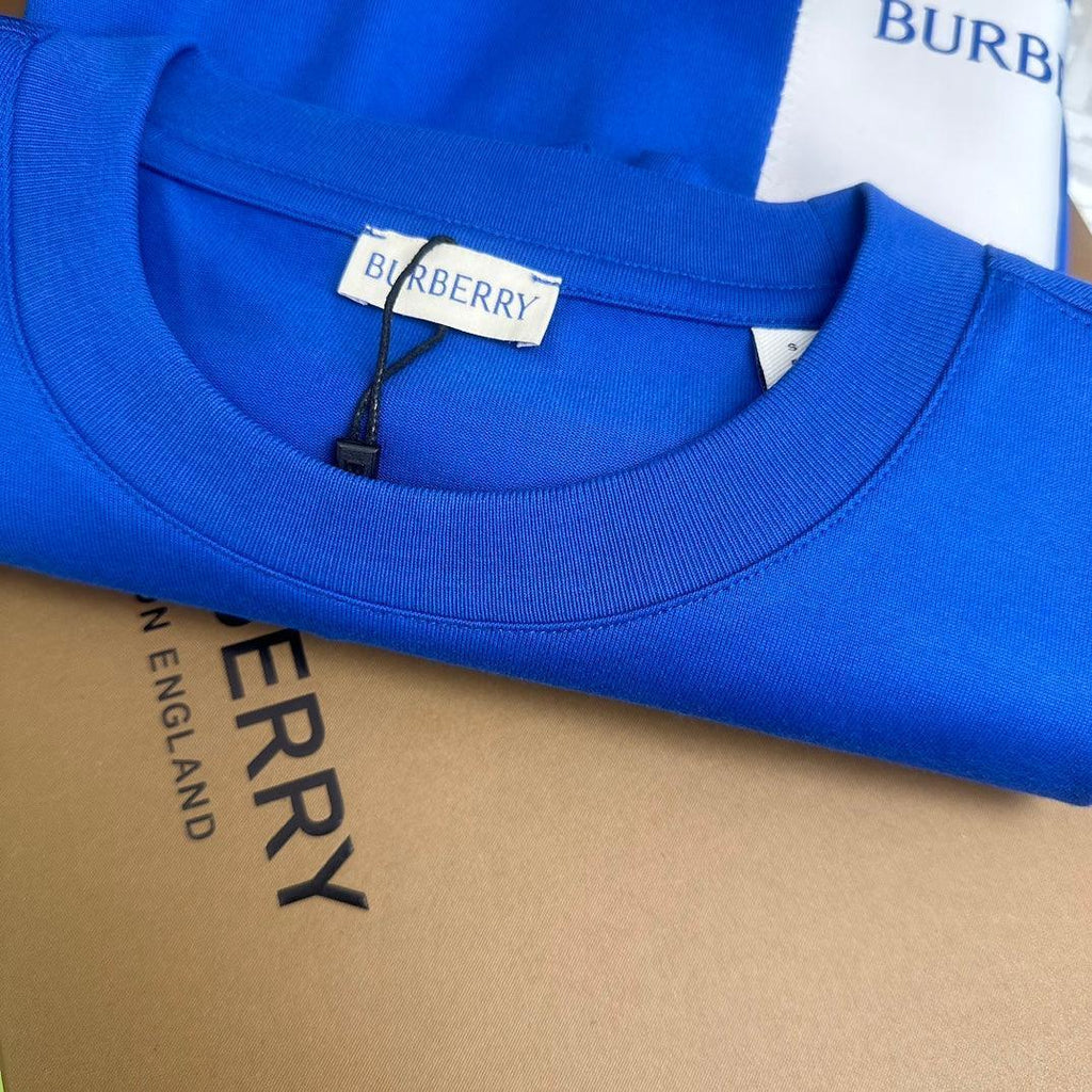 Burberry Blue T-Shirt Without Collar Banlieue91