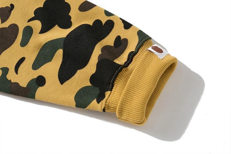 BAPE 1st Camo Shark Full Zip Hoodie (FW21) Yellow Banlieue91