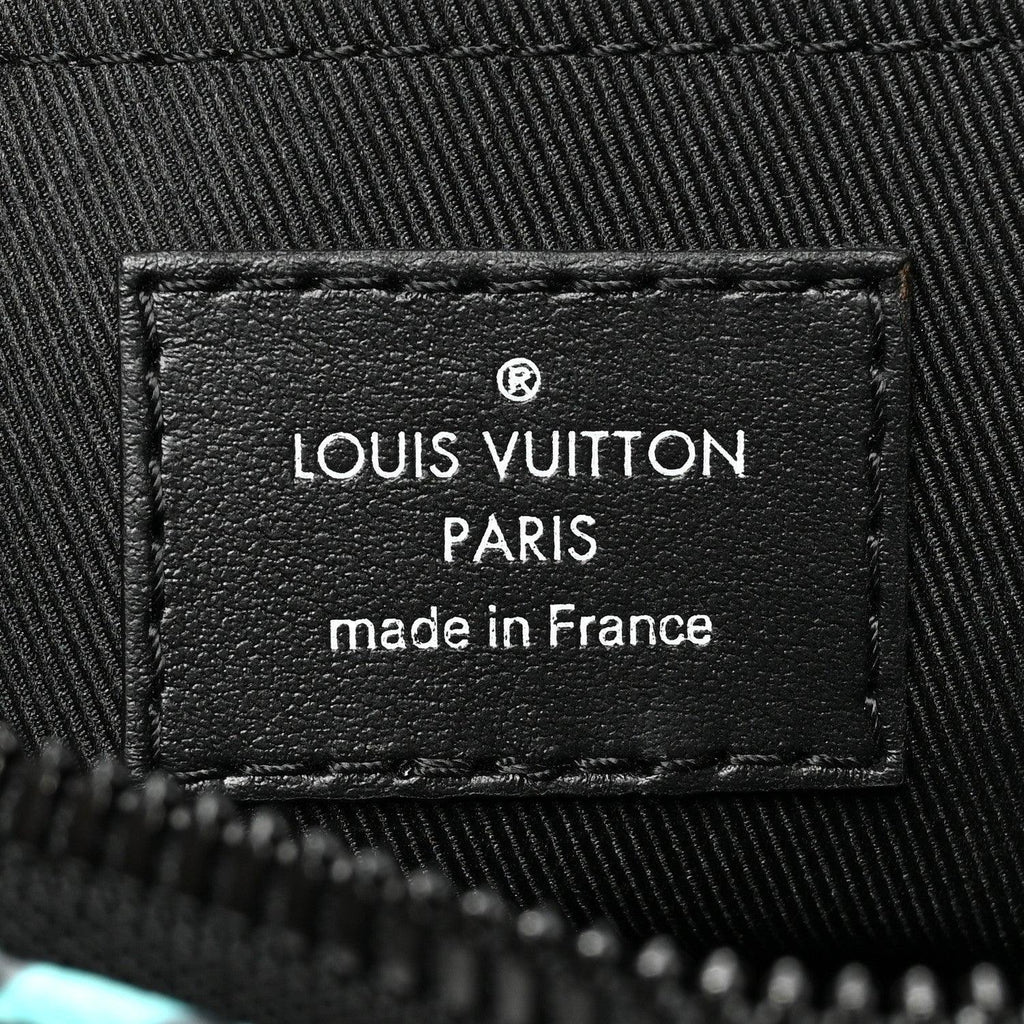 Louis Vuitton Monogram Eclipse LV Graffiti Keepall Bandouliere 25 'Green Light' Banlieue91