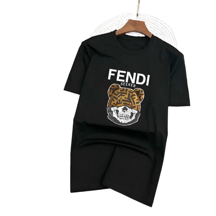Fendi T-Shirt Wolf without Collar 'Black' Banlieue91