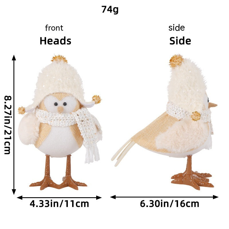 Jingchen Christmas Luminous Bird Christmas Gift Table Decorative Ornaments FLIPSTYLEZLLC