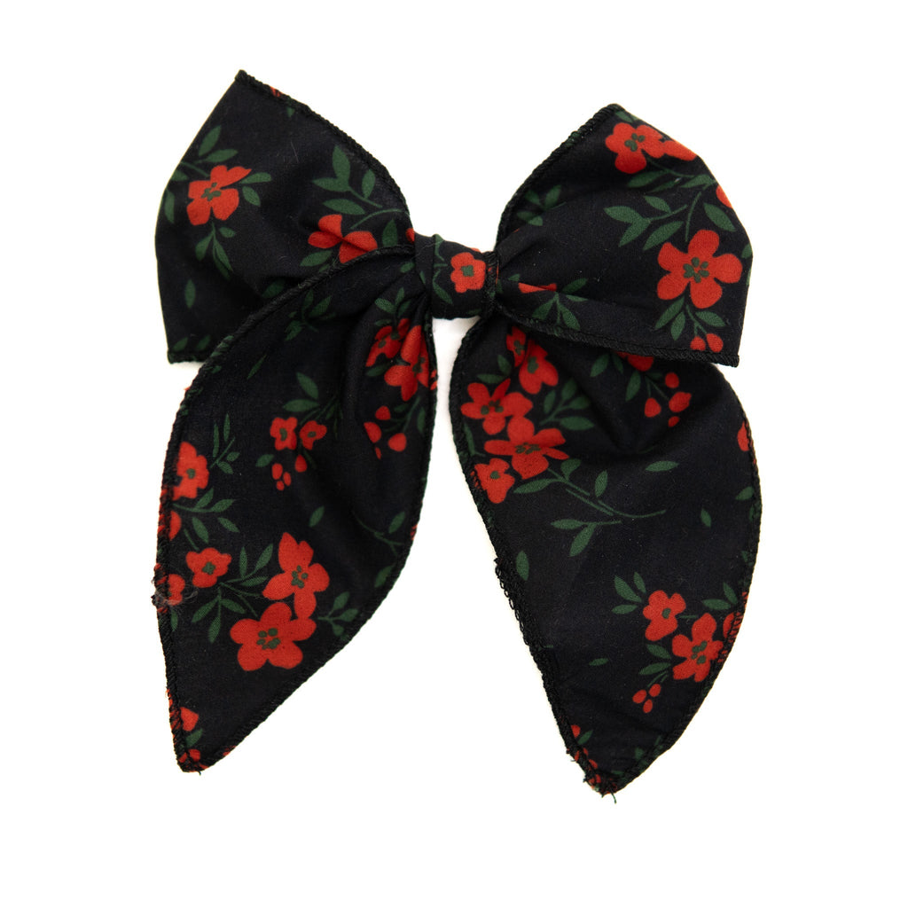 Red Hot Floral - Darling Hair Bow