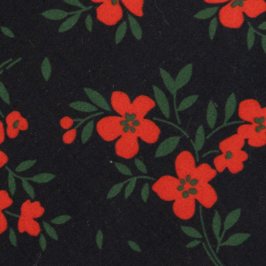 Red Hot Floral - Petite Hair Bow