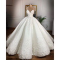 Deep V-neck Lace Wedding Dress Romantic Aura