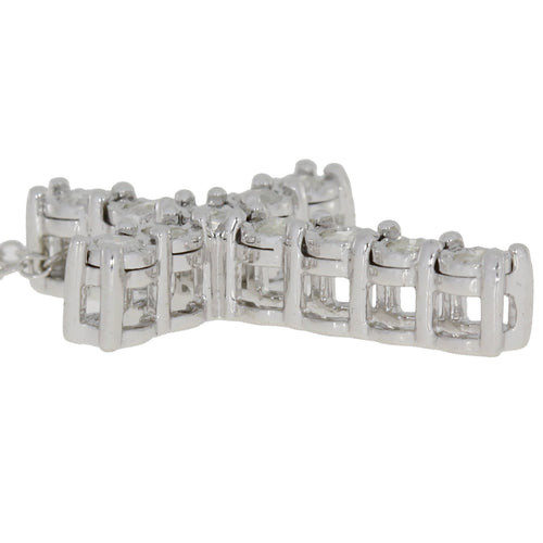 .25ct Diamond Cross Religious Pendant Sterling Silver Bids.com