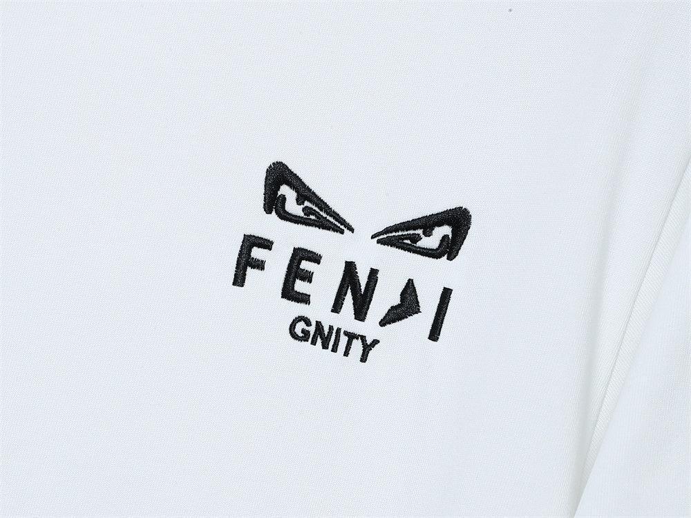 Fendi T-Shirt without Collar 'White & Black' Banlieue91