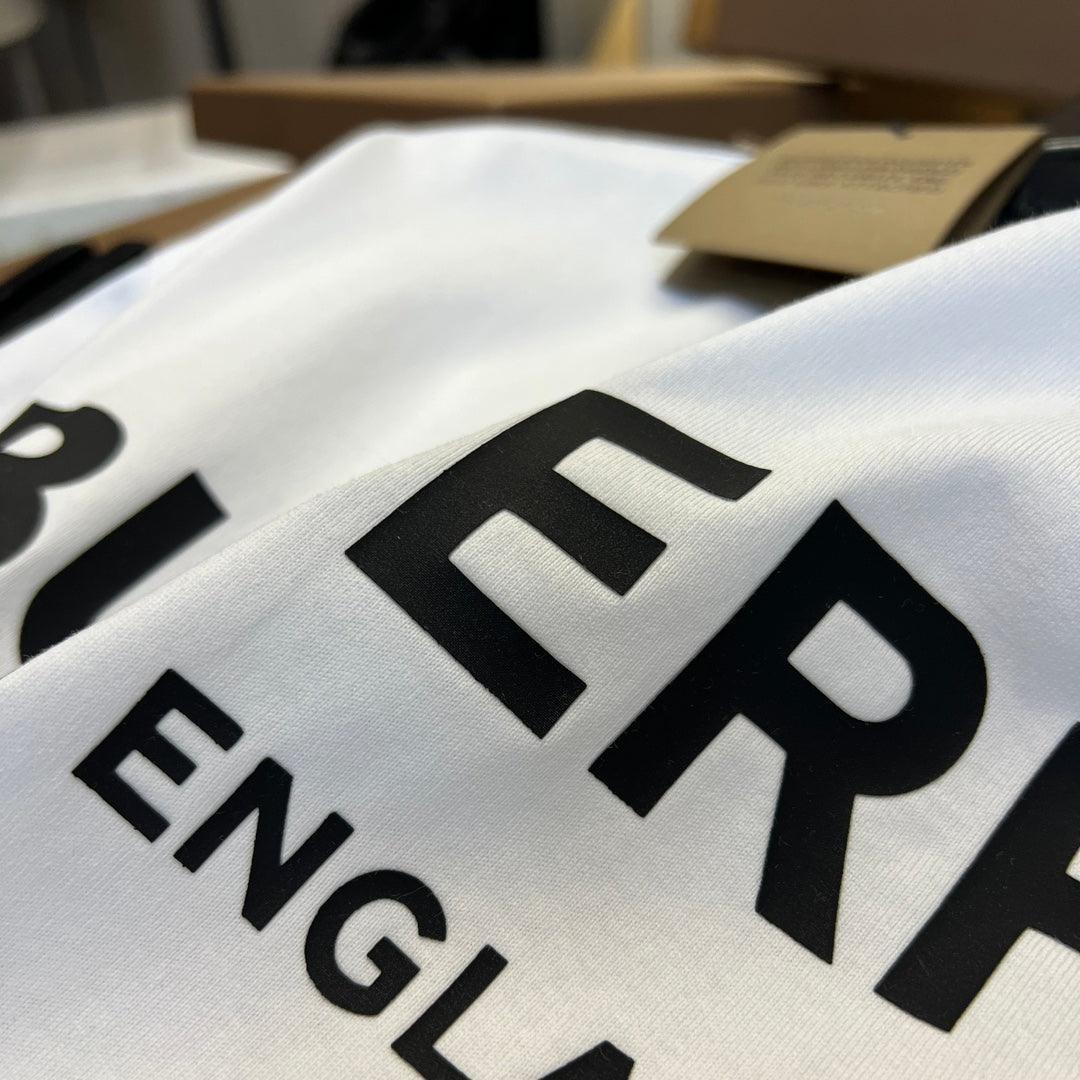 Burberry T-Shirt Without Collar 'White & Black' Banlieue91
