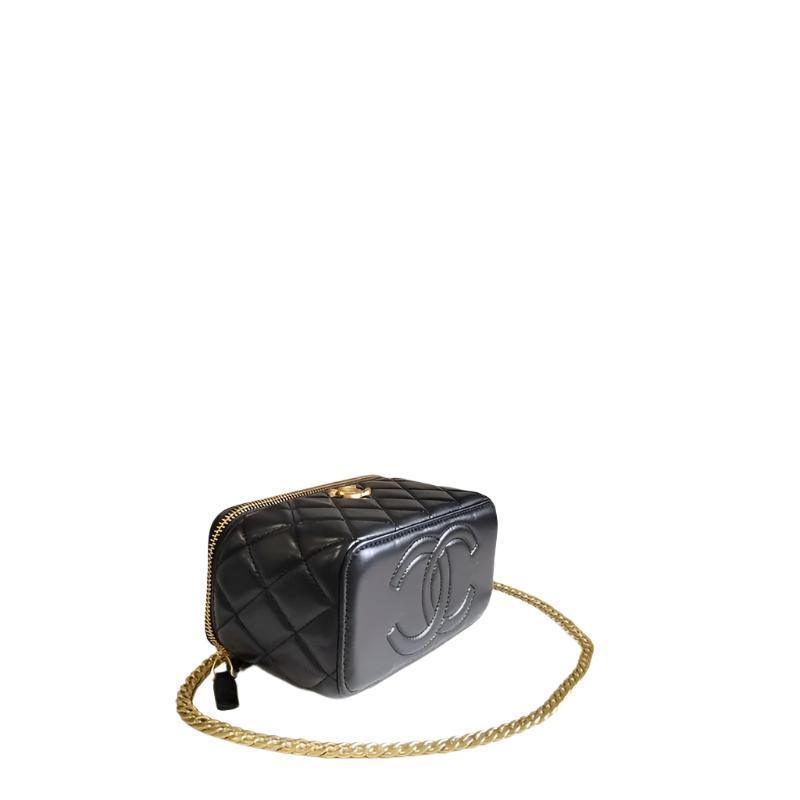 Chanel coco love long vanity case denim Camelia blue SHW Banlieue91