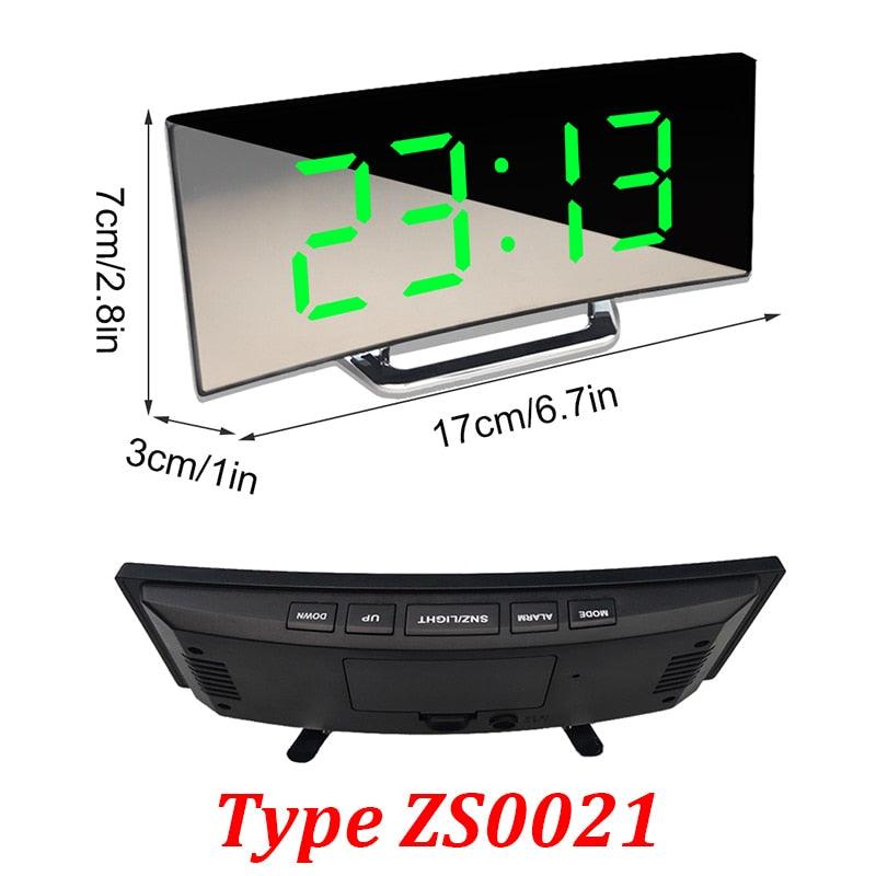 Digital Alarm Clock Alarm Clocks Adjustable Volume Alarm Clock for Bedroom Electronic 7 Inch Number Desktop Alarm Clocks For Kids Bedroom LED Screen  for Kids Bedroom Temperature Snooze Function Desk Table Clock LED Clock Electronic Watch Table Stevvex