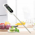 Digital Water Thermometer for Liquid Candle Instant Read With Waterproof For Food Meat Milk Long Probe Food Temperature Measuring Device Probe Type Electronic Thermometer Stainless Steel Pen Type Structure with High Accuracy