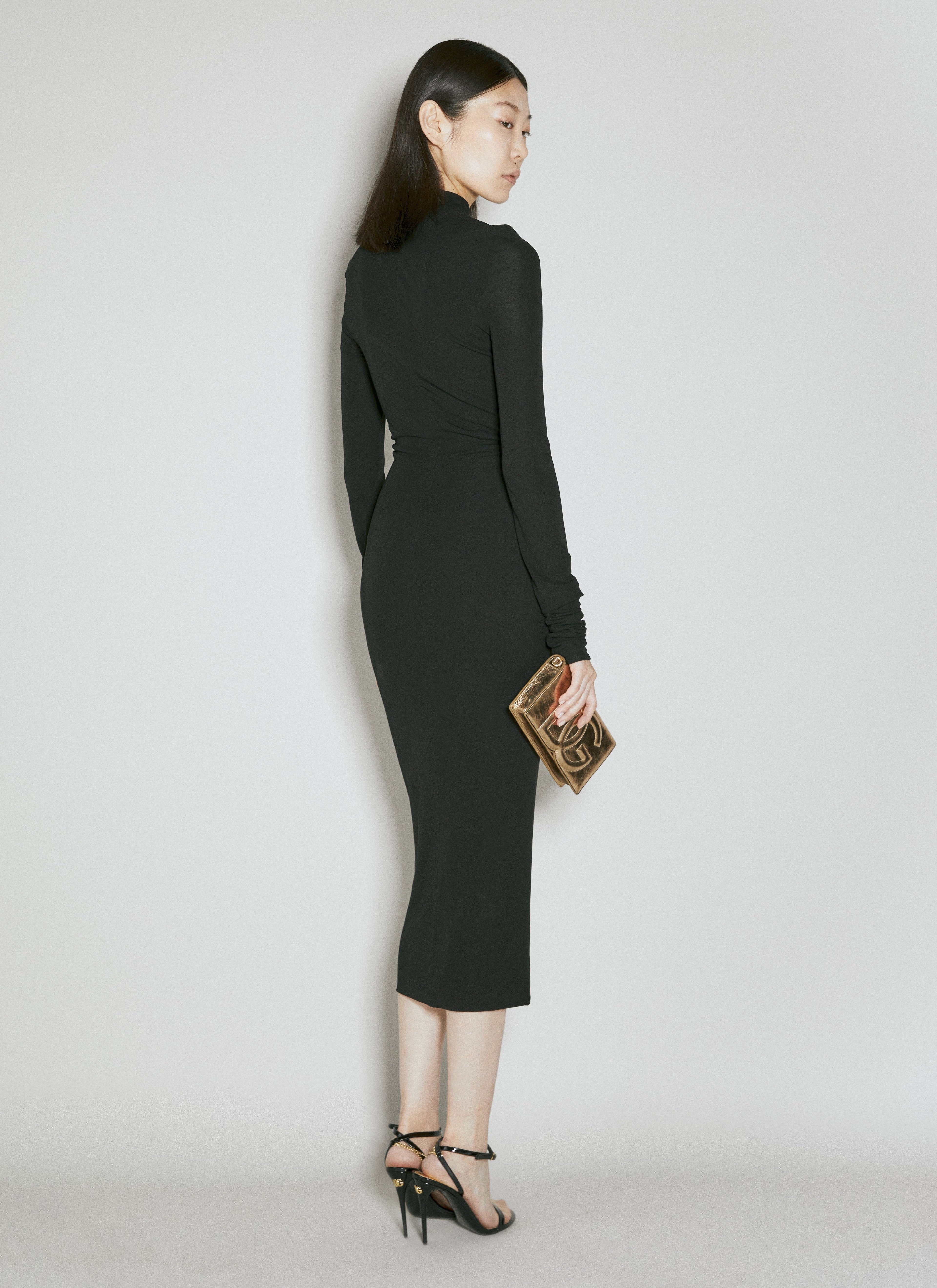 Dolce & Gabbana Women Chantilly Lace Insert Jersey Dress